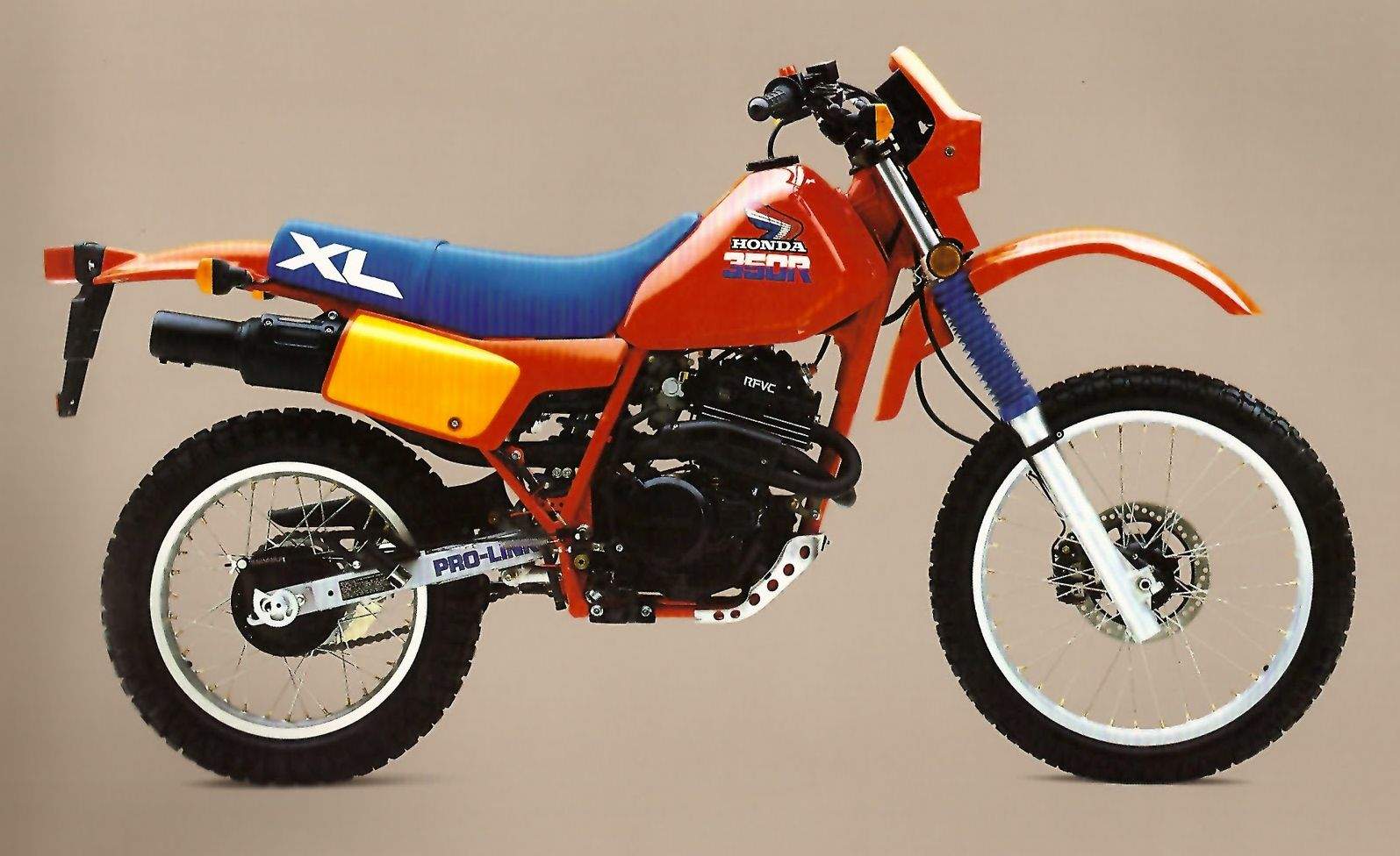 Honda XL 350R (1985) technical specifications